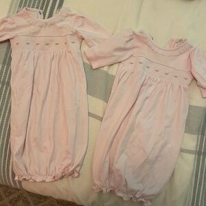 Kissy Kissy Pink Baby Pajama Nightgowns (set of 2 sold separately or together)